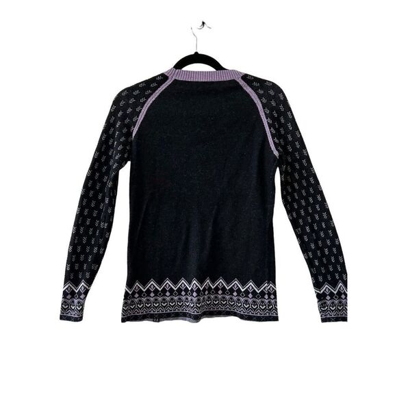 Neve Merino Wool Blend Ellie Crew Neck Sweater Black Women’s Size Small - Picture 2 of 6